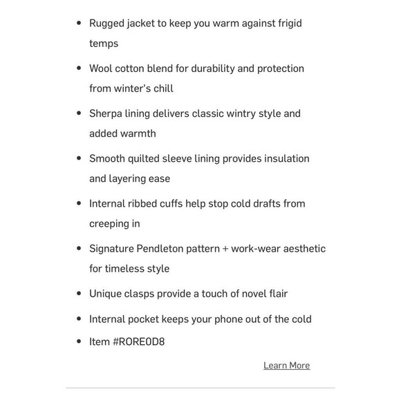 NWT $450 Roark x Pendleton Axeman Southwest Aztec Wool Jacket Coat M New. - Picture 8 of 16